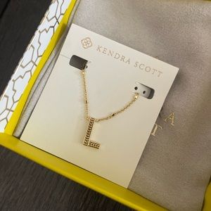 Kendra Scott Letter ‘L’ Pendant Necklace in Gold